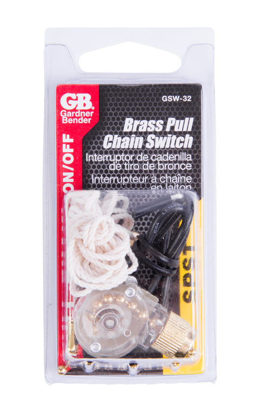 Gardner Bender SPST Single Circuit Pull-Chain Switch, GSW-32