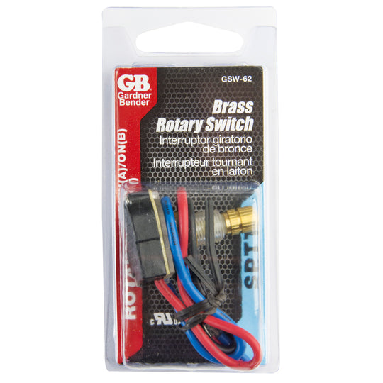 Gardner Bender DP3T Rotary Switch, GSW-62