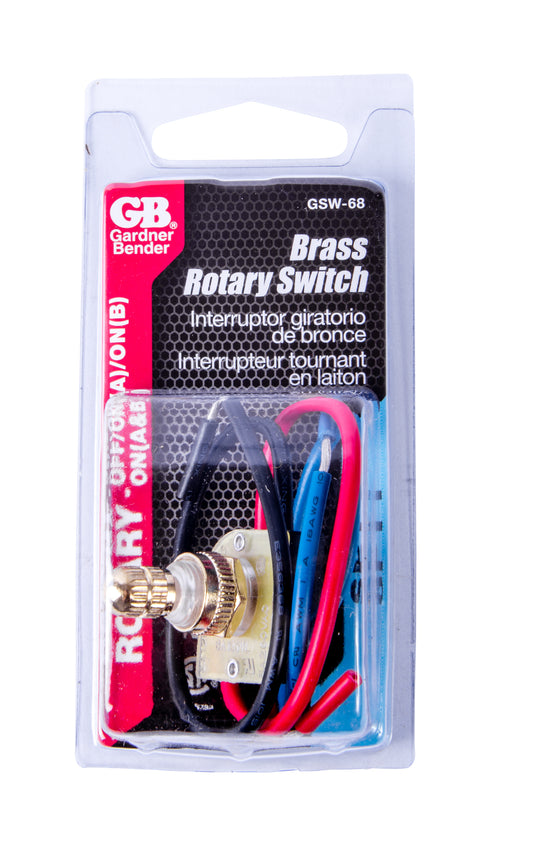 Gardner Bender SP3T Rotary Switch, GSW-68