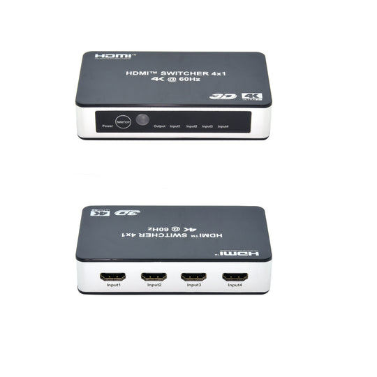 4K HDMI Switch with 3D, UHD-HDR Support, 60Hz - 3x1, 4x1, 5x1