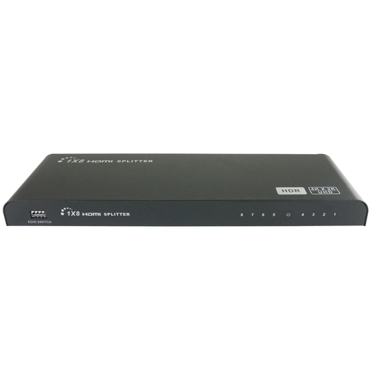 4K HDMI Splitter with 3D, UHD-HDR Support, 60Hz - 1x2, 1x4, 1x8
