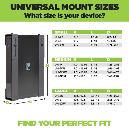 HIDEit Uni-LXW | Adjustable Large Extra-Wide PC Mount