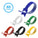 Hook and Loop Wrap Strap 1/2" Width Assorted colors , 60pc Pack