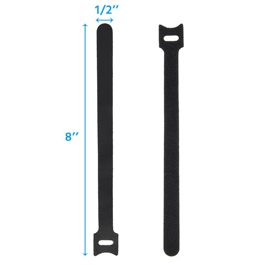 Hook and Loop Wrap Strap 1/2" Width Assorted colors , 60pc Pack