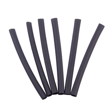Gardner Bender Polyolefin Heat Shrink Tubing, 2:1 Shrink Ratio 1/4 in. (6.4 mm) Dia. to 1/8 in (3.8mm) Dia., 4 In. Long, Black, (6/Pkg), HST-250