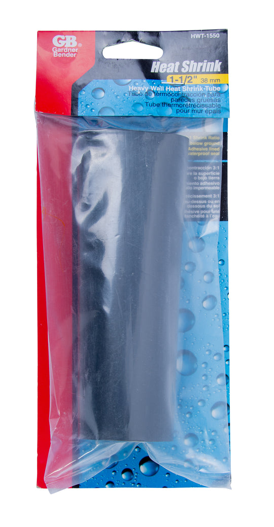 Gardner Bender 1/1/2 In. Heavy Wall Heat Shrink Tubing, 1/Bag, HWT-1550