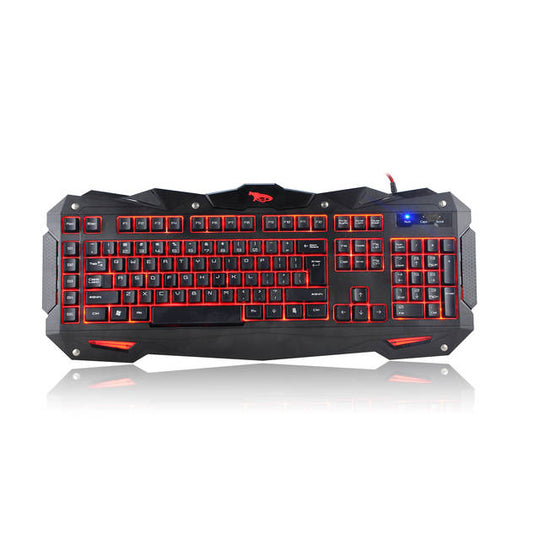 iMicro Cobra IM-KBCOBV8 110-Key Wired USB LED Backlit Gaming Keyboard (Black)