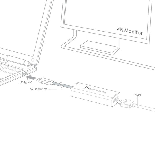 j5create USB Type-C to 4K HDMI Adapter