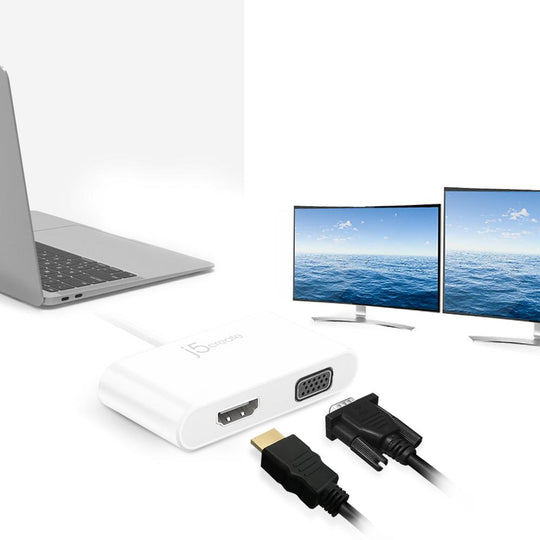 j5create JCA174 USB Type-C to VGA & HDMI Adapter