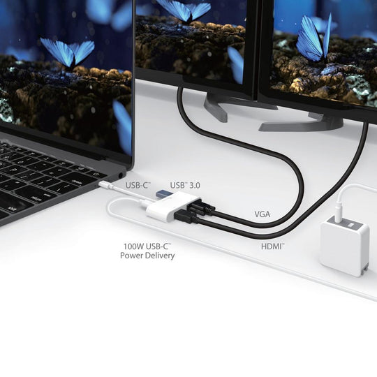 j5create JCA175 USB Type-C to HDMI & VGA with USB 3.0 Power Delivery Adapter