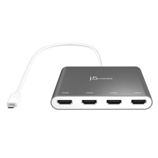 j5create JCA366 USB Type-C To 4 Port HDMI Multi-Monitor Adapter