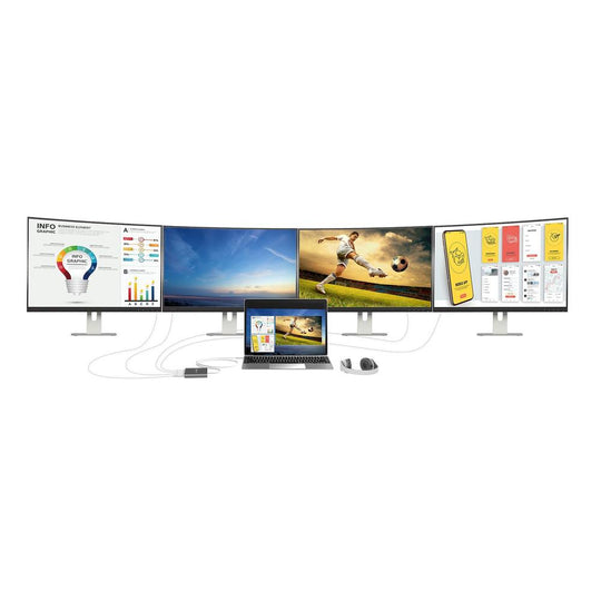 j5create JCA366 USB Type-C To 4 Port HDMI Multi-Monitor Adapter