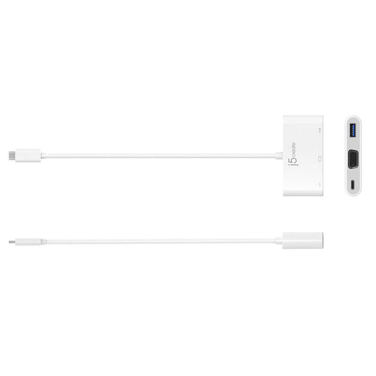 j5create JCA378 USB Type-C to VGA & USB 3.0 with Power Delivery