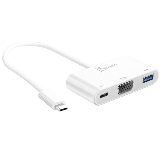 j5create JCA378 USB Type-C to VGA & USB 3.0 with Power Delivery