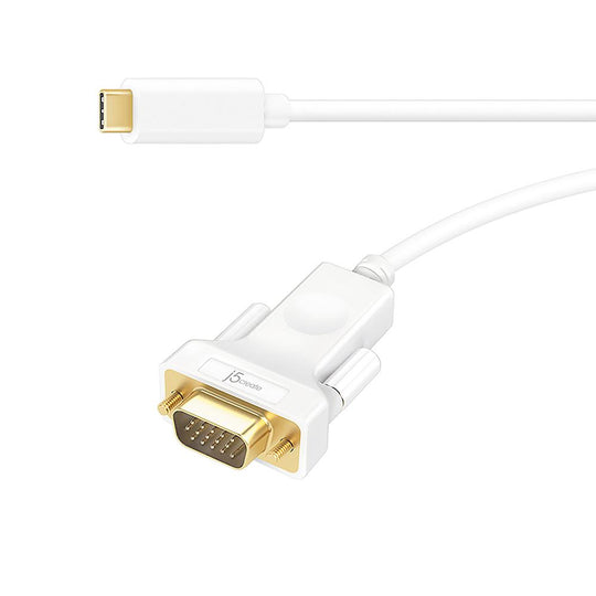 j5create JCC111 USB Type-C to VGA Cable, 6ft