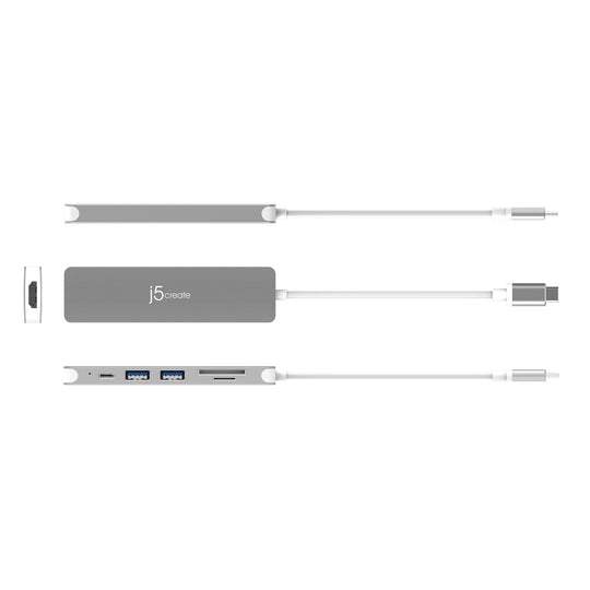 j5create USB-C® to 4K HDMI™ Multi-Port Hub, JCD353
