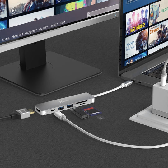 j5create USB-C® to 4K HDMI™ Multi-Port Hub, JCD353