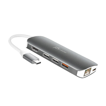 j5create JCD384 USB-C™ 10-in-1 Multi Adapter