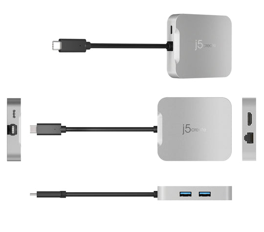 j5create 4K60 Elite USB-C® PD Multi-Port Adapter
