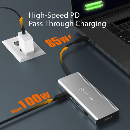 j5create USB4® Dual 4K Multi-Port Hub