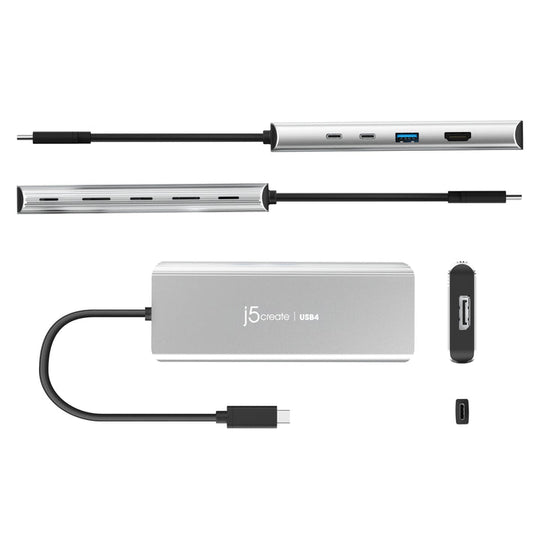 j5create USB4® Dual 4K Multi-Port Hub