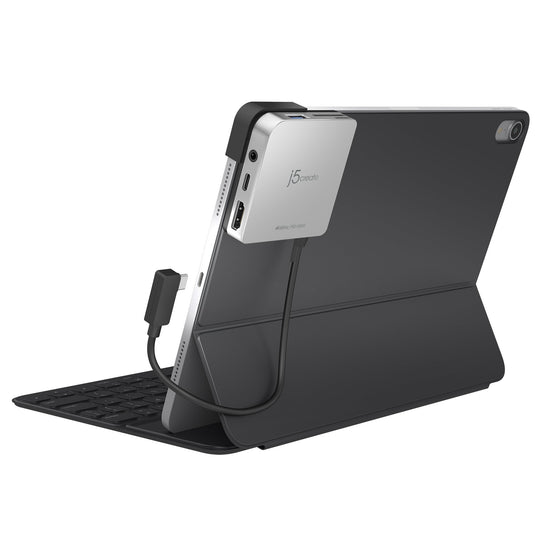 j5create JCD612 USB-C™ to 4K 60 Hz HDMI™ Travel Dock for iPad Pro®