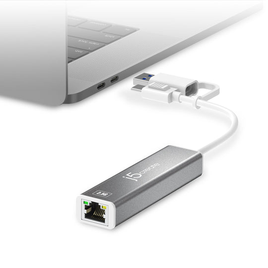j5create USB-C® to 2.5 Gigabit Ethernet Adapter