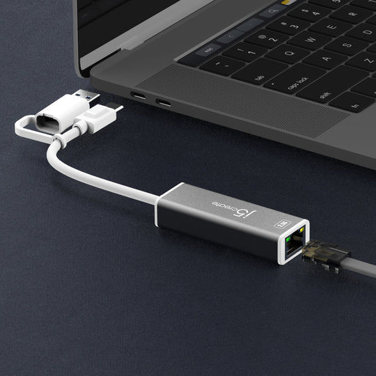 j5create USB-C® to 2.5 Gigabit Ethernet Adapter