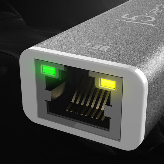 j5create USB-C® to 2.5 Gigabit Ethernet Adapter