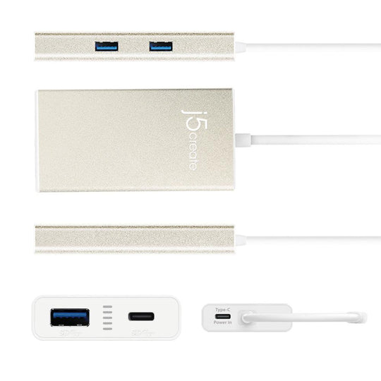 j5create JCH346 USB Type-C 4-Port HUB USB-A/USB-C/PD 2.0