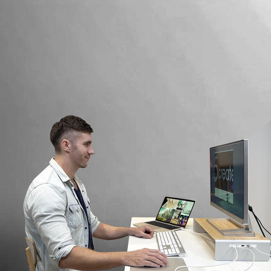 j5create JCT425 Multi Function Monitor Stand with USB Type-C 4K & USB 6-Port HUB with Power Delivery