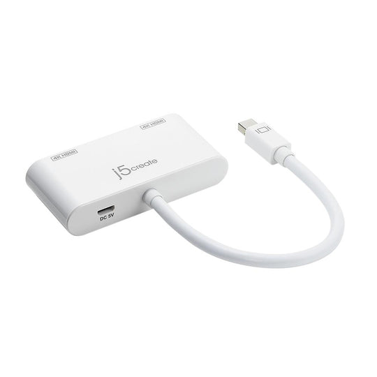 j5create JDA156 Mini DisplayPort to Dual HDMI Adapter