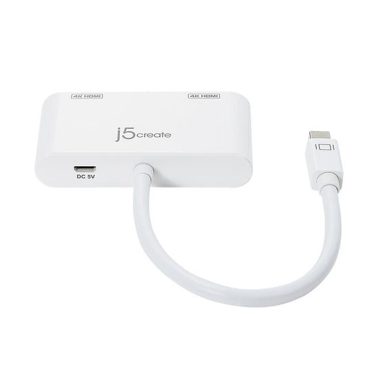 j5create JDA156 Mini DisplayPort to Dual HDMI Adapter
