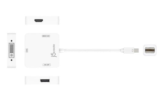 j5create JDA173 Mini DisplayPort to 4k DisplayPort/4k HDMI/DVI Adapter