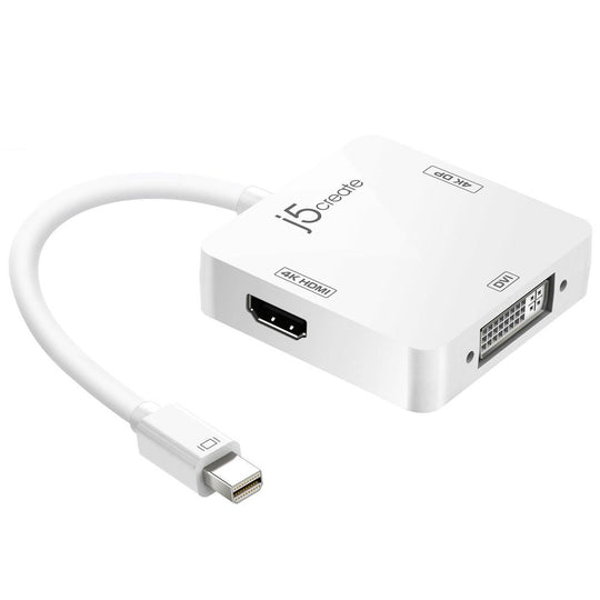 j5create JDA173 Mini DisplayPort to 4k DisplayPort/4k HDMI/DVI Adapter