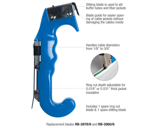 Jonard Tools Cable Slit & Ring Tool