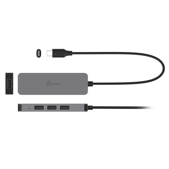 j5create Laptop Stand with USB™ 4-Port Hub