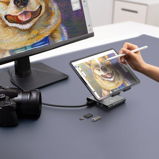 j5create Multi-Angle Stand with Docking Station for iPad Pro®