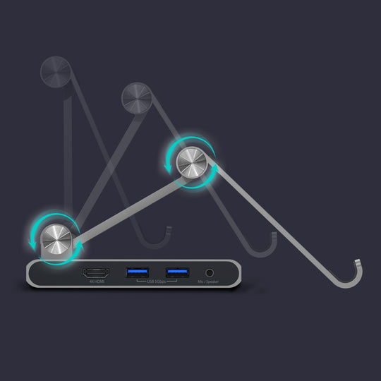 j5create Multi-Angle Stand with Docking Station for iPad Pro®