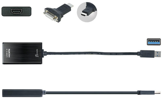 j5create JUA350 USB 3.0 HDMI/DVI Display Adapter