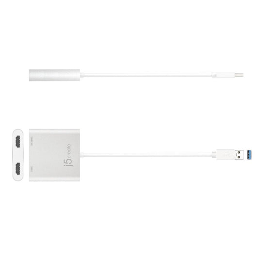 j5create JUA365 USB 3.0 to Dual HDMI Multi-Monitor Adapter