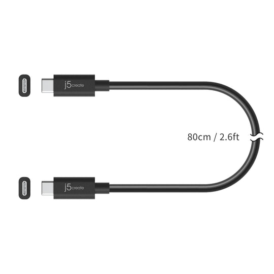 j5create Full-Featured USB-C® Cable (USB4® Gen 3)