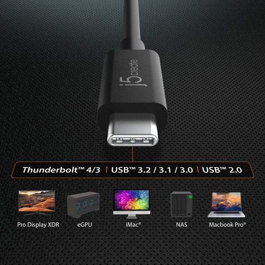 j5create Full-Featured USB-C® Cable (USB4® Gen 3)