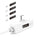 j5create JUCP15 USB-C to USB-C 2.0 Cable Right Angle with OLED Dynamic Power Meter, 4ft