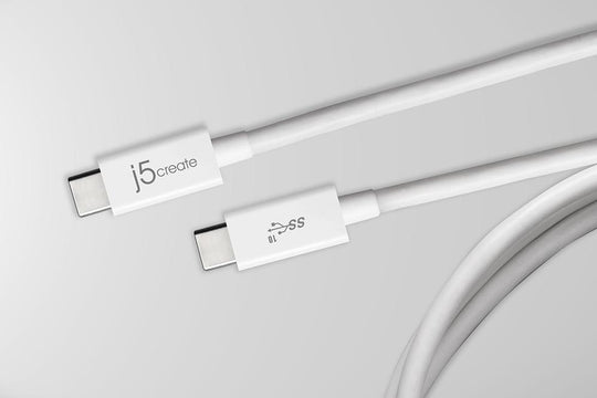 j5create JUCX01 USB 3.1 Type-C to Type-C Coaxial Cable, 2ft