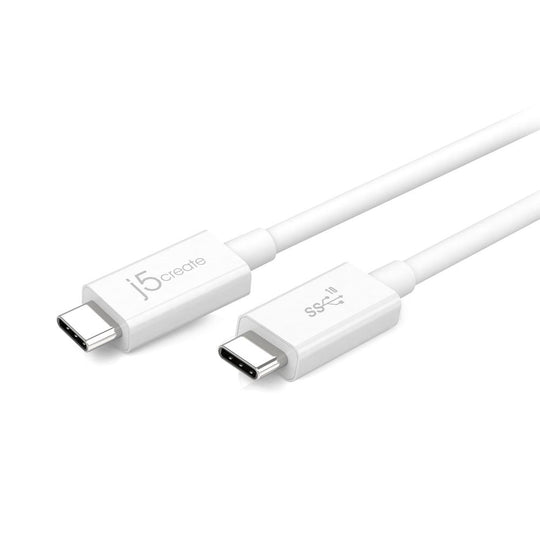 j5create JUCX01 USB 3.1 Type-C to Type-C Coaxial Cable, 2ft