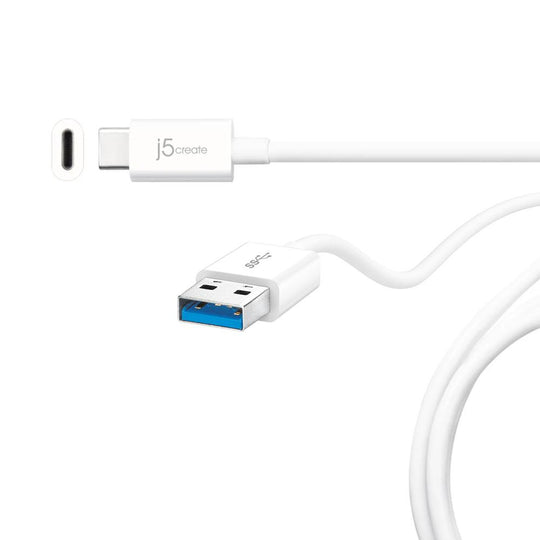 j5create JUCX06 USB 3.1 Type-C to Type-A Cable, 3ft