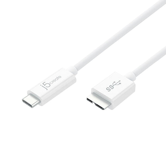 j5create JUCX07 USB3.1 Type-c To Micro-b Cable, 3ft