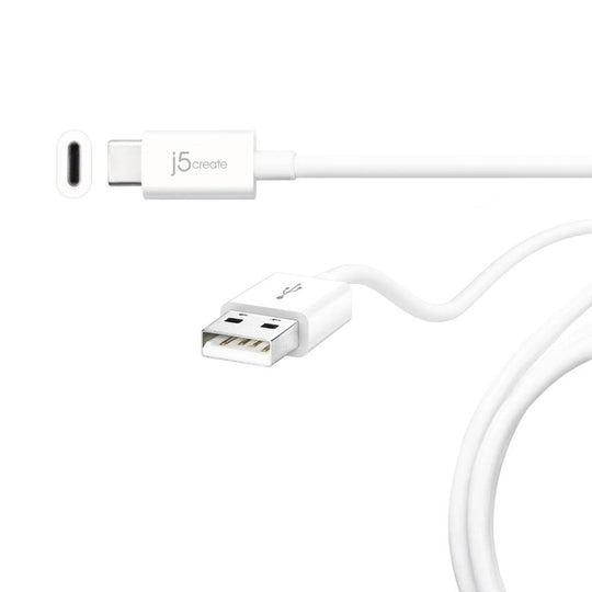 j5create JUCX08 USB2.0 Type-C to Type-A Cable, 6ft