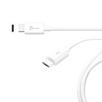 j5create JUCX09 USB2.0 Type-C to Micro-B Cable, 6ft